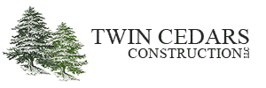 twin cedars construction logo
